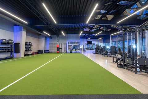 TurFit indoor gym turf cleaner used on fitness turf