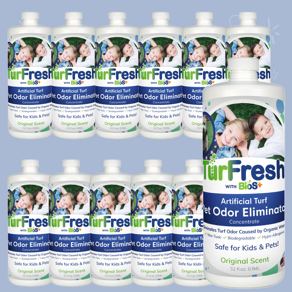 TurFresh BioS+ 32oz Case (12 Count), artificial turf cleaning product