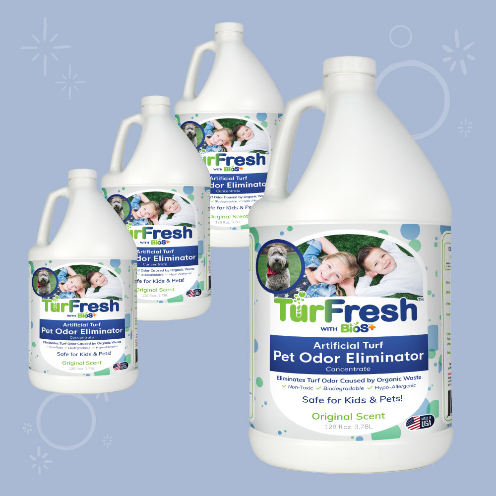 TurFresh BioS+ 1 gallon artificial turf cleaner, case of 4