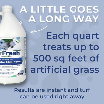 TurFresh BioS+ 1-Gallon Case (4 Count), artificial turf cleaning product